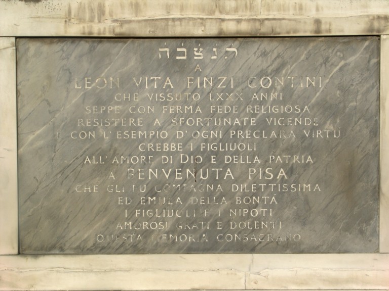 monumento - Leon Vita Finzi Contini e famiglia