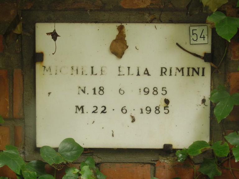 lapide - Michele Elia Rimini