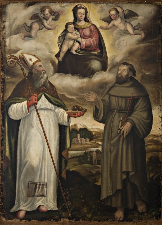 Apparizione della Madonna con Bambino a San Francesco d'Assisi e a San Nicola da Bari