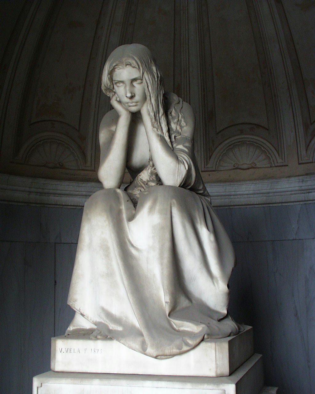 "La Desolazione" (statua), Vela Vincenzo (1875)
