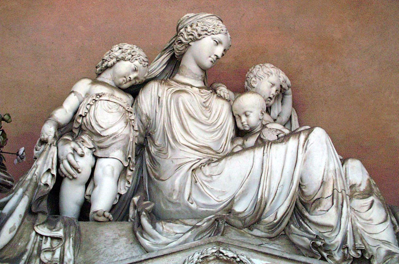 figura allegorica della Carità (gruppo scultoreo), Venturoli Angelo (1817)