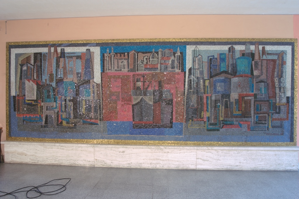 "Città nuova – Spazio colore" (mosaico), Rocchi Antonio (1964)