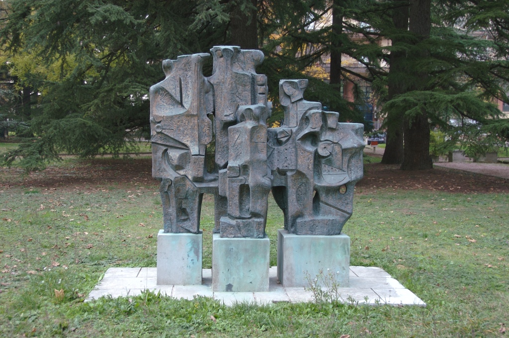 "La prevenzione degli infortuni sul lavoro" (scultura), Morri Elio (1967)