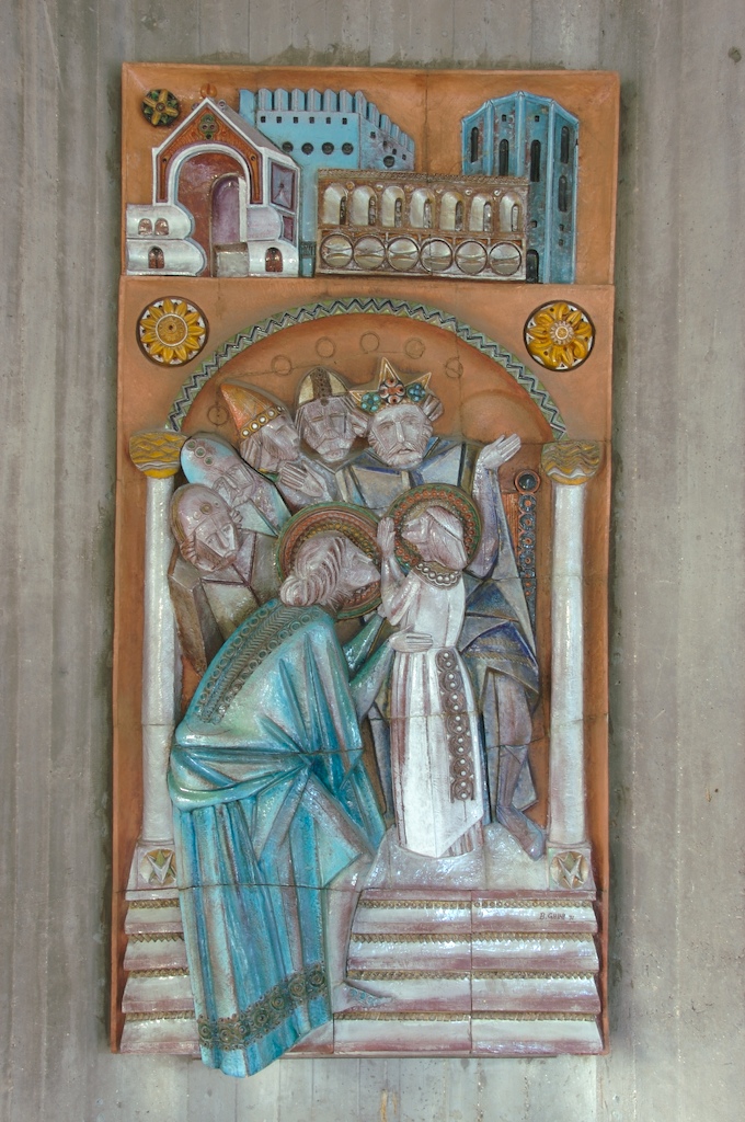 "Sant’Anna e la madonna" (terracotta), Ghini Bianco (1971)