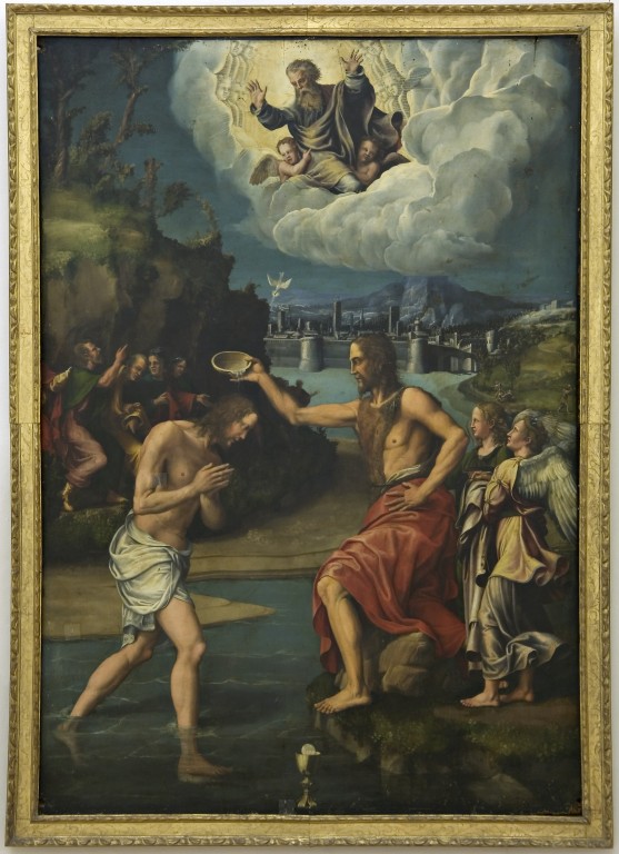 Battesimo di Cristo (pala d'altare), Scaletti Luca (1536)