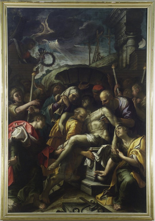 Cristo deposto nel sepolcro (pala d'altare), Fenzoni Ferraù detto Ferraù da Faenza (1623)