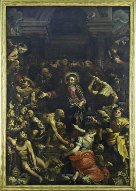 Cristo guarisce il paralitico presso la piscina di Bethsaida (dipinto), Fenzoni Ferraù detto Ferraù da Faenza (1600)