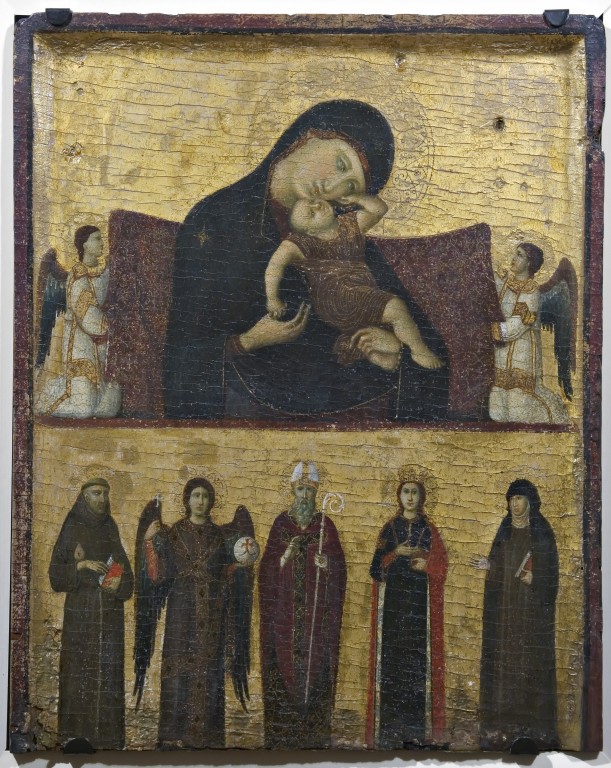 Madonna con Bambino; santi (dipinto), Giovanni da Rimini (1300-1310)