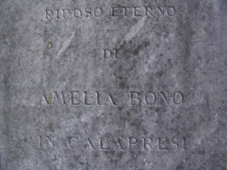 lapide - Calabresi Bono Amelia 