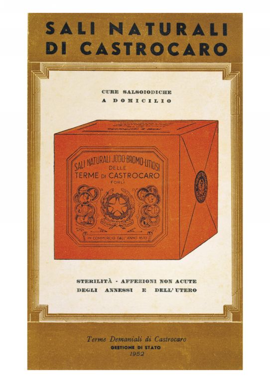 scatola di sali naturali di Castrocaro (manifesto pubblicitario) (1952)