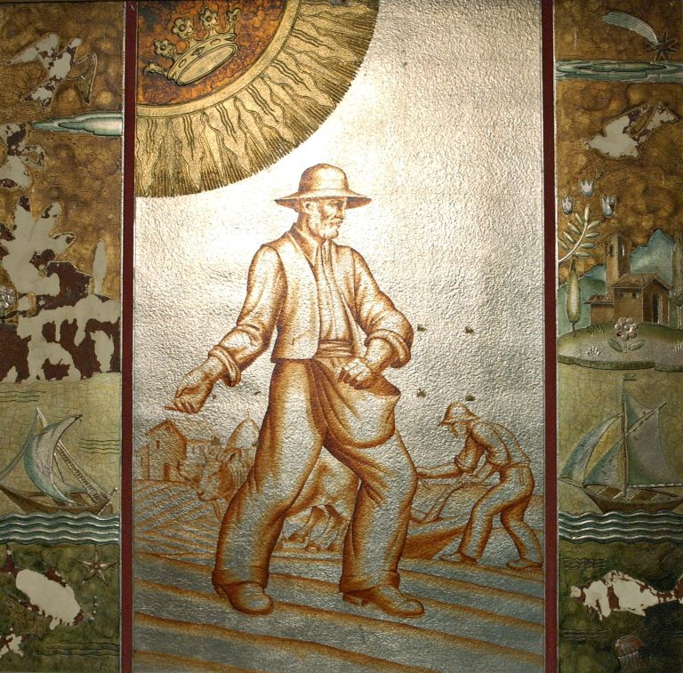 segno zodiacale della bilancia (pannello decorativo), Chini Tito (1937-1938)